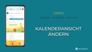 Kalenderansicht ändern  Oppo Android 12  ColorOS 12 [upl. by Aleik730]