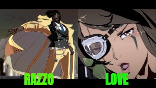 Guilty Gear Strive Razzo Slayer VS Love Baiken High Level Gameplay [upl. by Einre]