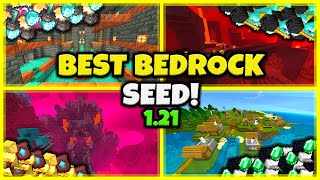 BEST SEED EVER In Minecraft Bedrock 121 [upl. by Wixted514]