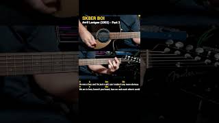 Sk8er Boi  Avril Lavigne Easy Guitar Chords Tutorial with Lyrics part 3 SHORTS REELS [upl. by Aufa]