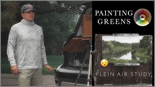 Painting Greens  Plein Air Study [upl. by Ramedlaw]