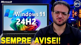 PROBLEMAS no Windows 11 24H2 Por isso que EU SEMPRE Falei [upl. by Stanislaus242]