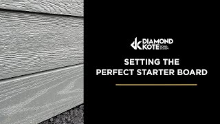 Setting the Perfect Starter Board For Siding Installation [upl. by Rye]