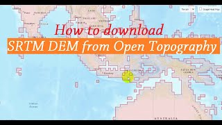 How to download SRTM DEM from Open topography [upl. by Pompei]