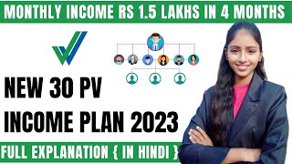 Vestige 30 PV 4 Month Plan Rs 150000 Income Per Month  Vestige New Plan 2023 in Hindi [upl. by Natam224]