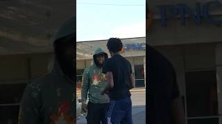 FLEXING 10K IN THE HOOD😳prank short viral [upl. by Marjory557]