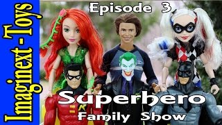 Marie Holbrook Cars Batman Robin Barbie Catwoman Superhero Family Show 3 by Imaginext Toys [upl. by Leirbaj535]