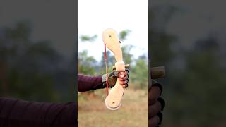 Bamboo Bow And Arrow With Craft diy craft youtubeshorts wood bamboo [upl. by Amuwkuhc]