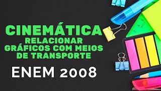 Cinemática  ENEM 2008  Relacionar gráfico com meios de transporte [upl. by Decamp]