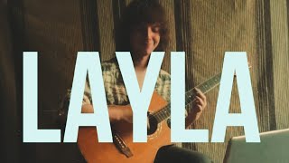 LAYLA Derek and the dominoes  FINGERSTYLE COVER By Ezhikov Ilya [upl. by Greg]