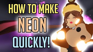 How to make a NEON PET FAST in Adopt Me [upl. by Hpeosj]