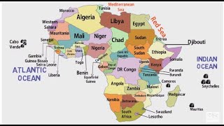 African Countries and Their LocationAfrica Political MapAfrica ContinentList of African Countries [upl. by Ittap]