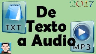 programa para pasar texto a audio  Crea AudioLibros [upl. by Ahsiuqal]