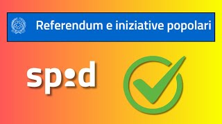 REFERENDUM e INIZIATIVE POPOLARI sul sito del Ministero della Giustizia  Firma digitale con SPID [upl. by Odrude17]