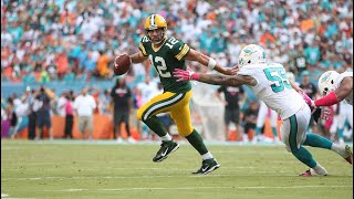 Green Bay at Miami quotRodgers Fake Spikequot 2014 Week 6 Green Bays Greatest Games [upl. by Levitan352]