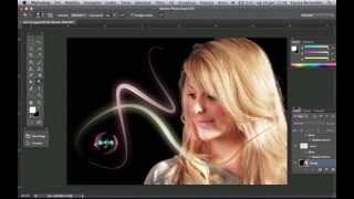 Photoshop CS6 strisce di luce e fasci luminosi [upl. by Idaline]