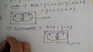 set operations discrete math  HINDI Niharika Panda [upl. by Lovel600]