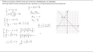 Interpretacja geometryczna układów równań film 1 [upl. by Ylirama]