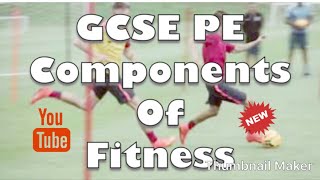 GCSE PE 91 Components of Fitness Homework or Starter Task [upl. by Ryann]