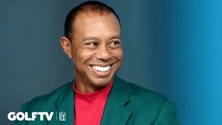 Tiger Woods’ first interview after Masters victory No 5 [upl. by Aitram905]