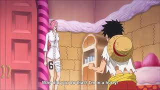 one piece 821 luffy meets sanji sister reiju [upl. by Ociral581]