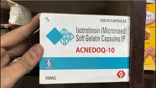 Acnedoq 10mg TABLET uses  price  composition  dose  side effects  review  in hindi [upl. by Hen401]