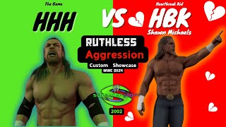 Ruthless Aggression Custom Showcase WWE 2K24 Triple H VS Shawn Michaels Summer Slam 2002 [upl. by Llertnor]