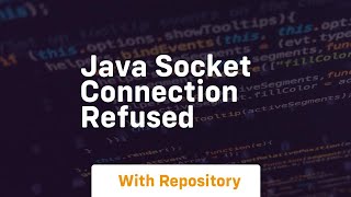 java socket connection refused [upl. by Tanhya]