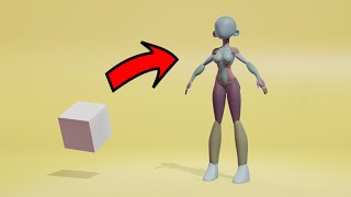 Stylized Character Block out Time Lapse blender3d [upl. by Baldridge]