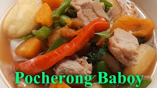 How to cook Pocherong Baboy Pork Banana Sweet Potato and Chinese Pechay [upl. by Notled]