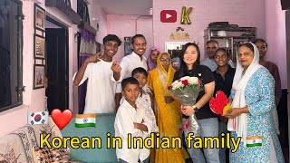 I was invited to a desi Indian family’s home 🇮🇳🇰🇷Thepucchivlog1 [upl. by Efal33]