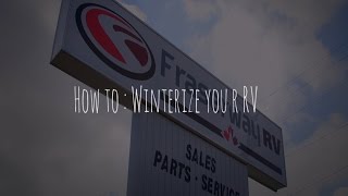 RV Tutorials How To Winterize Your RV [upl. by Ardnassac]