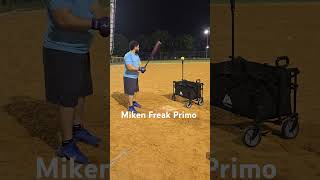 Miken Freak Primo Maxload USSSA Slowpitch Softball  BP [upl. by Ahsikram]