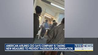 American Airlines CEO says the removal of several Black passengers from a flight was unacceptable [upl. by Llertnov]