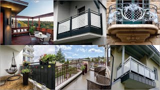 Latest Modern Balcony Grill Railing Design For House Home Balcony Design 2024 [upl. by Bethanne]