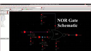 Cadence Virtuoso NOR Gate Schematic Design  Part1 [upl. by Neelie354]