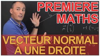 Vecteur normal à une droite  Maths 1ère  Les Bons Profs [upl. by Joana]