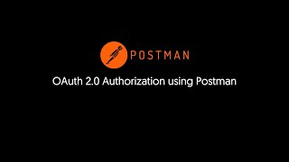 OAuth2 0 Authorization with Postman [upl. by Hortensia]