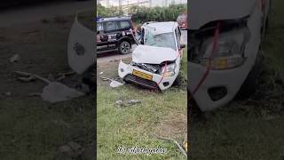 WagonR Car Crashed On Road Highway shots [upl. by Aimet]