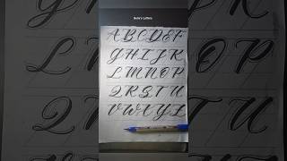 quotBrush Lettering Calligraphy Practice  Capital Alphabets  Belles Lettersquot brushlettering [upl. by Rivard]