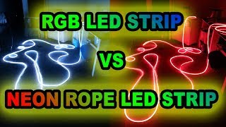 SMD 5050 Buying Guide Neon Rope Led vs RGB Multi Color Led Strip [upl. by Aihsar]