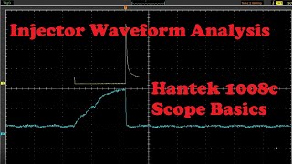 Injector Waveform Analysis  Voltage and Current Using Hantek 1008c [upl. by Kiraa]