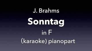 quotSontag quot J Brahms in F major Piano accompanimentkaraoke [upl. by Emsoc]