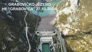 Grabovičko jezero i HE “Grabovica” Snimak dronom čišćenja otpada na brani HE 27102024 © boojan [upl. by Lemej725]