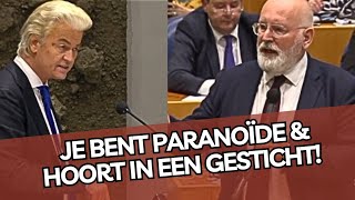 Wauw Wilders SLO0PT Timmermans volledig Je moet worden opgenomen je bent PARANOÏDE [upl. by Reid]