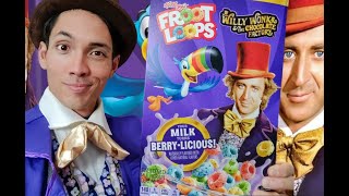 Cereal Week Returns Froot Loops Willy Wonka Berrylicious Cereal  AndrewEatsAll [upl. by Buna]