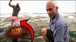 Craziest Fishermen Shock Jeremy  River Monsters [upl. by Eversole]