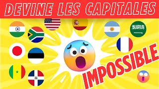 Seuls 10 peuvent répondre à ces questions sur les capitales  Et toi [upl. by Atinek]