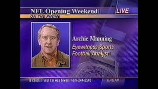 9112006Archie Manning with Eric Paulsen amp SallyAnn Roberts on channel 4 NO Morning News [upl. by Euqinimod]