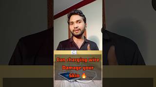 Can Charging Cables DAMAGE Your Skin technology shorts [upl. by Naashom]